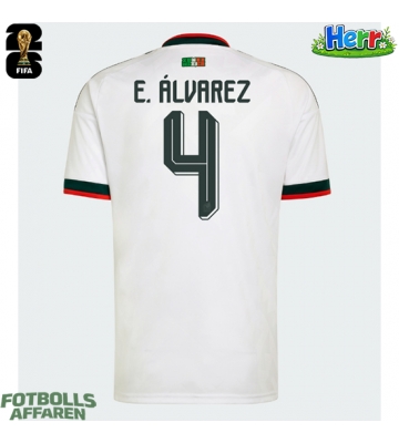 Mexiko Edson Alvarez #4 Bortatröja VM 2026 Kortärmad